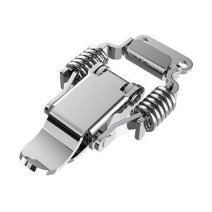 304不锈钢箱扣双弹簧搭扣工具箱90度锁扣卡扣固定鸭嘴扣锁紧箱子