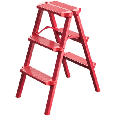 格美居红色梯子乔迁铝合金人字梯