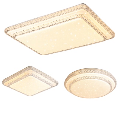 led护眼吸顶灯主客厅房间主卧室吸顶灯轻奢简约现代水晶灯具灯饰