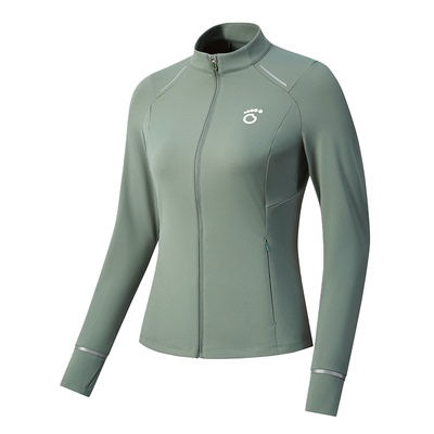 原创单品｜女子沙漏腰针织拉链开衫5代速干无缝立领夜跑反光