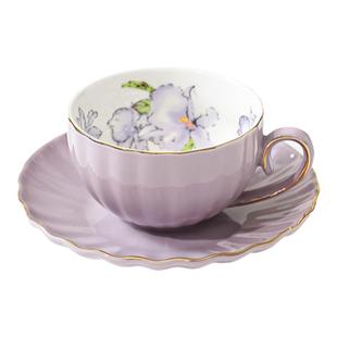 欧式咖啡杯碟套装家用陶瓷田园风茶杯英式陶瓷下午茶精致茶杯套装