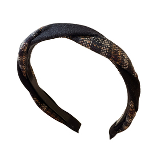 秋冬美拉德毛呢麻花高颅顶发箍洗脸压发头箍头饰显脸小减龄发卡女