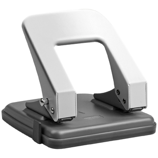 得力打孔器双孔小型打孔机装订环活页本圆环孔纸打眼打洞神器多孔纸张a4文件纸张打洞器办公纸凭证文具用品