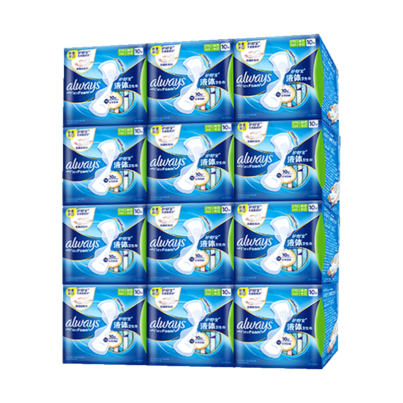 护舒宝液体卫生巾270mm超薄量多日用夜用姨妈巾品牌官方正品
