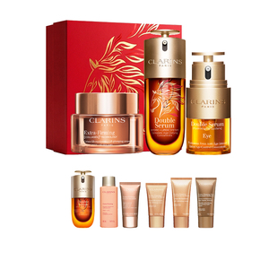 【新年礼物】全新娇韵诗双萃三部曲双萃精华眼霜弹簧面霜套装