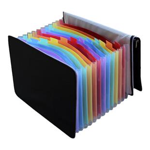 大容量a5单据发票文件夹小收据收纳袋风琴包多层欠条票据分类布袋