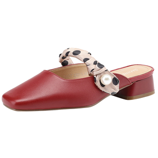 达芙妮玛丽珍女鞋2026新款夏季凉鞋女款闰月妈妈鞋粗跟高跟鞋婚鞋