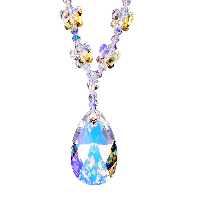 轻奢大气奥地利水晶项链女不过敏转运气质个性ins小众百搭高级