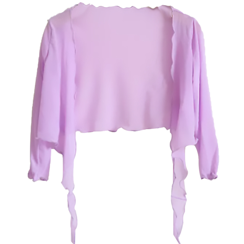 儿童舞蹈服女纱衣芭蕾舞练功服形体体操古典女童考级网纱上衣披肩