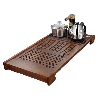 金灶鸡翅木茶盘套装全自动一体