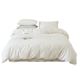 全棉纯棉四件套长绒棉被套床上床品床单床笠三件套加厚裸睡四季