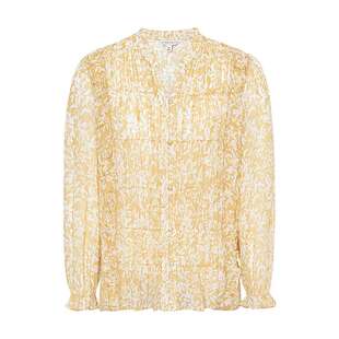 【桑蚕丝】JESSIE女装26年秋新款真丝印花小上衣收褶轻奢时尚衬衣