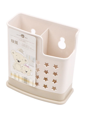 挂壁方形双筒三筒筷架
