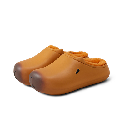 chikoku卡皮巴拉男女加绒勃肯鞋