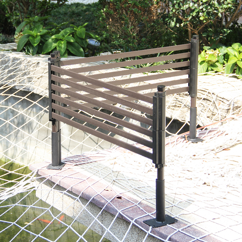 白沙庭院屏风栅栏花架户外隔断围栏简约新中式落地爬藤架露台护栏