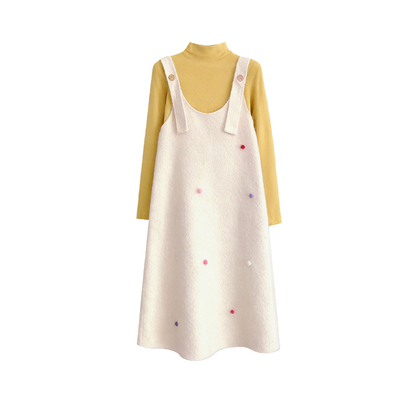 孕妇连衣裙套装秋冬2025新款