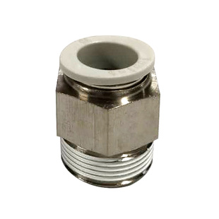 英特灵以赛亚ISAIAH白色IPC10-03螺纹直通APC802气管快插接头KQ2H