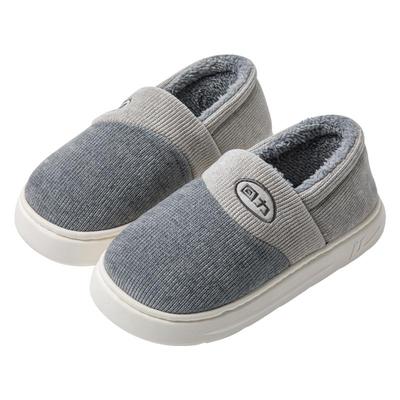 回力保暖毛绒厚底室内家居棉鞋