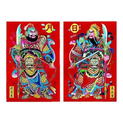 全背胶撕不破年年好防水门神防晒