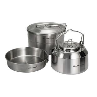 黑鹿BLACKDEER本原不锈钢套锅烧水壶煎煮锅户外便携野营炉具套装