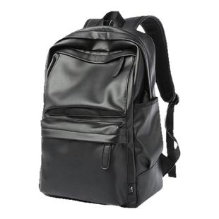 七匹狼皮质双肩包男士2025新款大容量旅行包学生书包电脑通勤背包