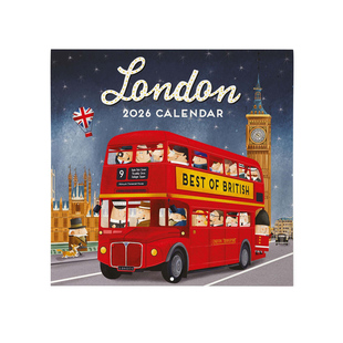 2026年新款挂历日历计划表家用新年礼物艺术品油画双面圣诞legami