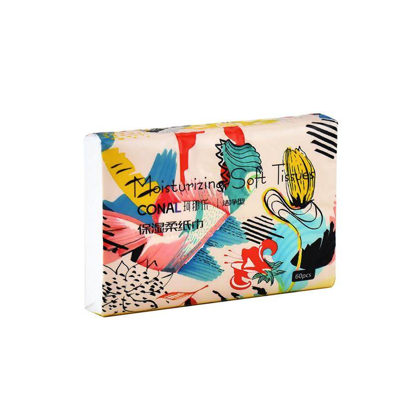 conal珂那乐保湿柔纸巾婴儿乳霜纸云柔餐巾擦手洁净型120抽15包