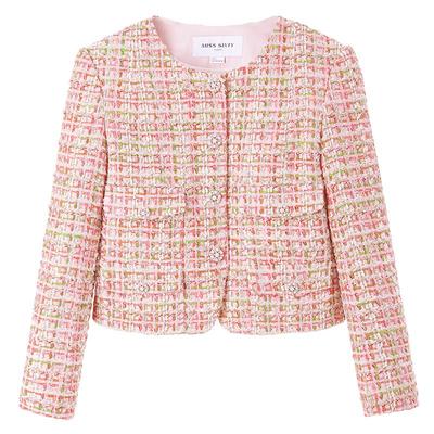 MissSixty轻奢圆领呢料夹棉外套