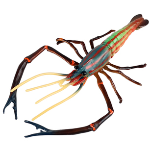 林畅模玩仿真海洋生物罗氏沼虾模型淡水长臂大虾龙虾儿童动物玩具