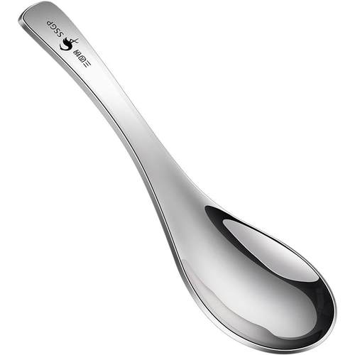 三四钢®加深316L不锈钢勺子家用儿童吃饭调羹成人汤勺加厚304