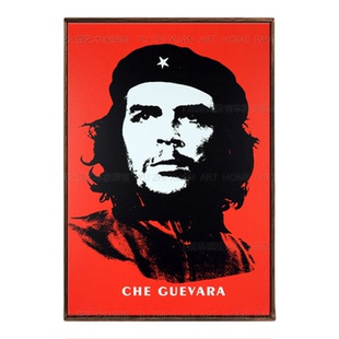 切格瓦拉装饰卧室挂画复古有框墙画雪茄屋壁画男孩房励志音乐酒吧