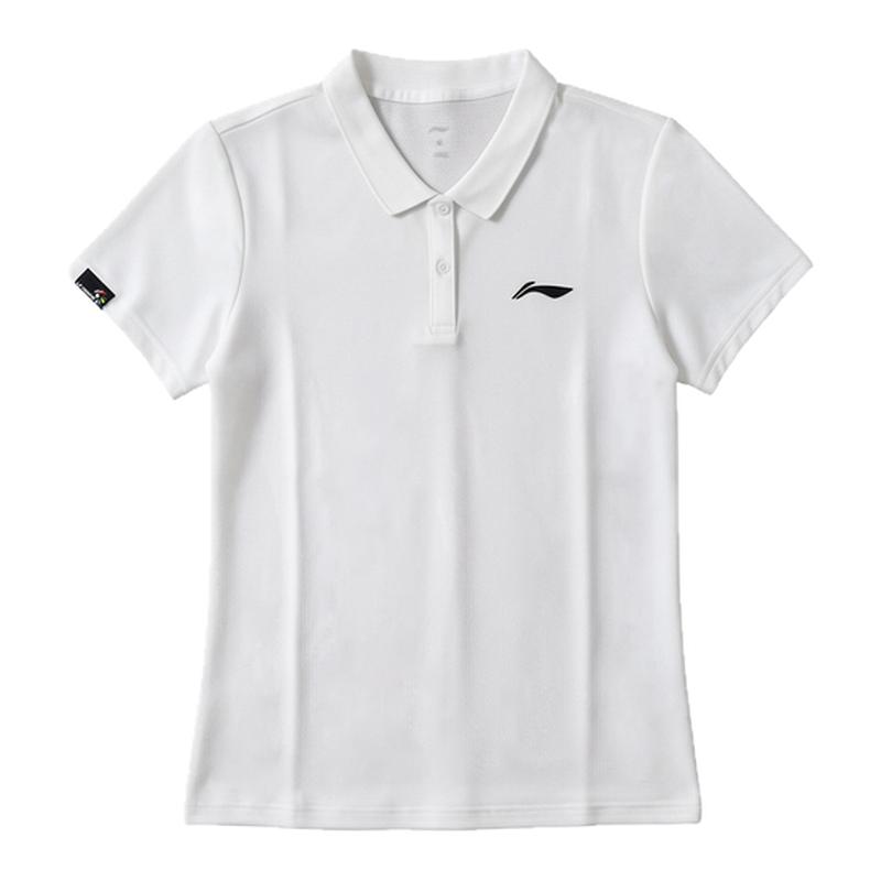 李宁羽毛球服女款26新款夏季绝美速干透气POLO衫运动翻领短裙套装