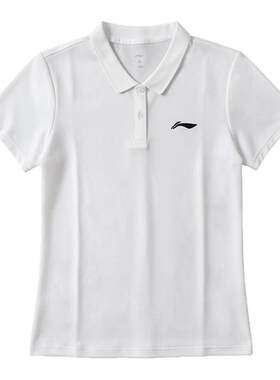 李宁羽毛球服女2026新款夏季绝美速干透气POLO衫运动翻领短裙套装