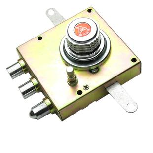 老式防盗门自动门锁 旋钮锁航鹰华鹰十字自动碰锁更换叶片C级升级