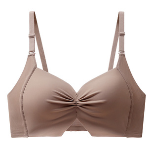无痕内衣女全罩杯大胸显小胸调整型薄款聚拢文胸防下垂收副乳胸罩