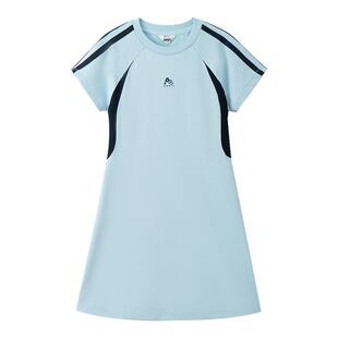 【凉感运动裙】安奈儿童装女童短袖连衣裙子2025夏网球亲肤透气