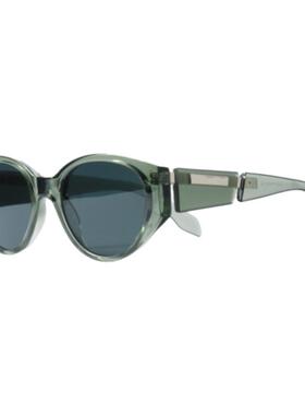 小众湖绿色拼接元素UV400墨镜