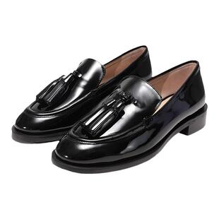 Stuart Weitzman 女士漆皮单鞋皮鞋PALMER TASSEL LOAFER