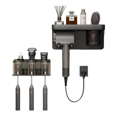 收纳大众纯色免打孔牙刷置物架