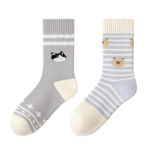 袜子女秋冬季中筒袜加绒加厚保暖抗菌棉袜可爱居家睡眠全毛圈长袜