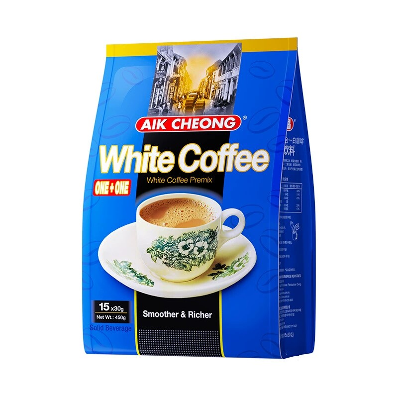 马来西亚咖啡速溶益昌老街二合一无蔗糖即溶咖啡15条450g