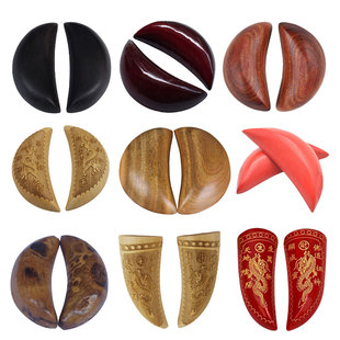 慈云轩圣杯红檀木鸡翅木贝封杯贡杯工具摆件用品工艺品摆件