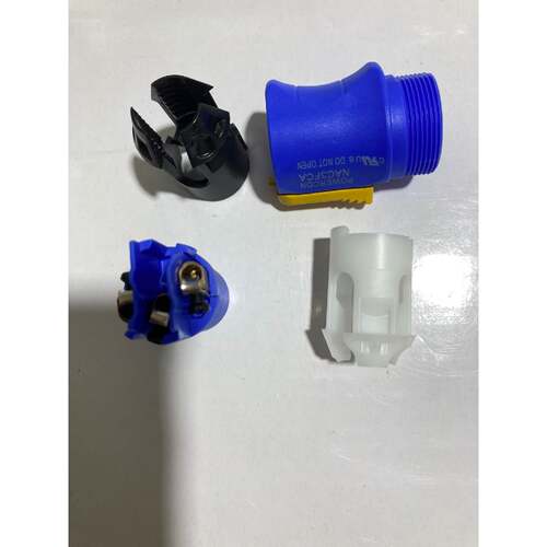 NEUTRIK纽崔克电源插头，型号NAC3FCA，蓝色主体配议价