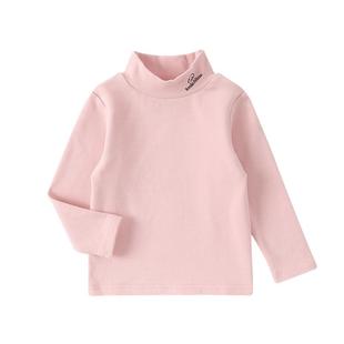 女童纯棉打底衫儿童秋衣加厚秋冬t恤宝宝保暖半高领男童上衣T恤