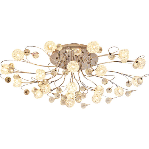 客厅大灯大气现代简约豪华圆形欧式客厅轻奢主灯卧室灯水晶吸顶灯