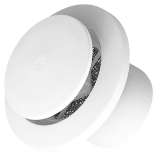 按压式可调出风口圆形新风系统排气口回风口进风口过滤网消音降噪