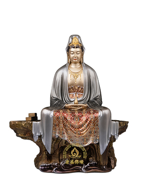 纯铜观音菩萨像供奉中式家居摆件
