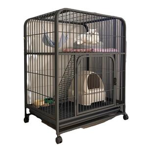 猫笼子家用室内别墅两层超大自由空间猫窝猫厕一体猫咪屋舍猫空笼