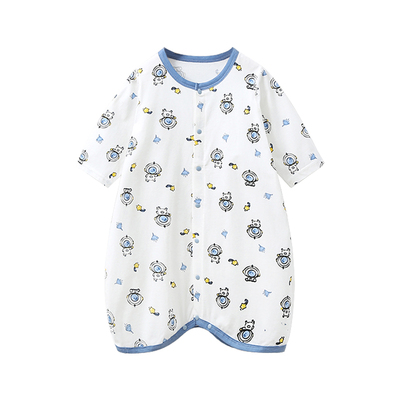 婴儿长袖纯棉睡衣春秋