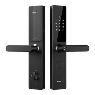人民电器指纹锁家用防盗智能门锁入户门电子锁木门密码锁十大品牌